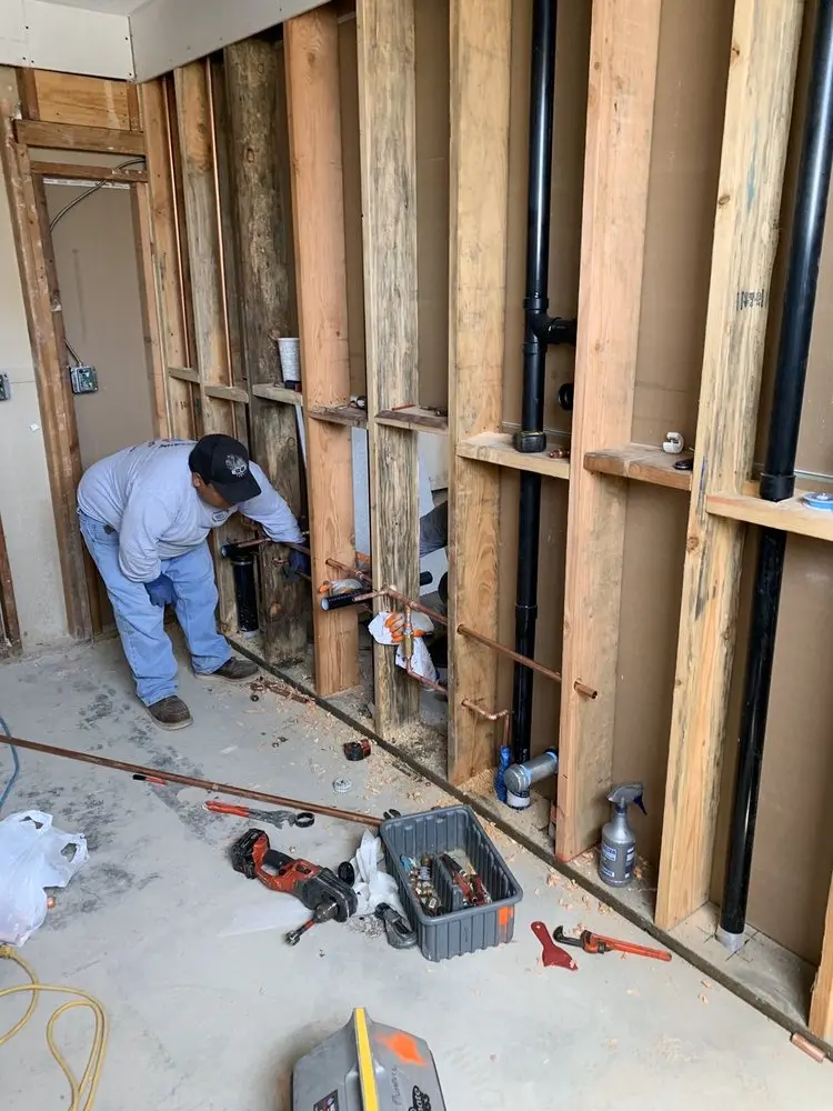 Commercial rough-in plumbing for Water Heater Replacement in Shannon Forest